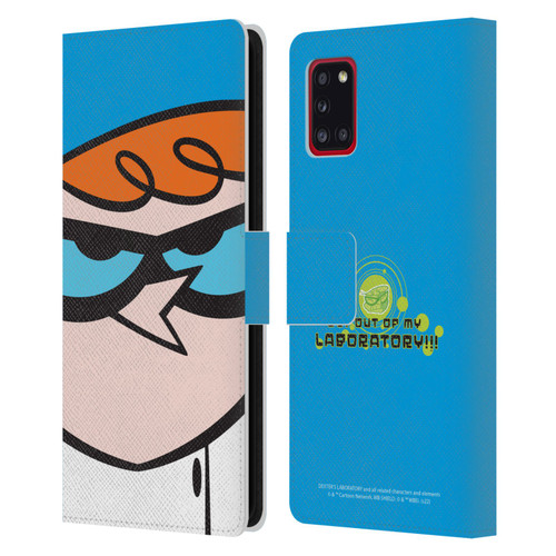 Dexter's Laboratory Graphics Dexter Leather Book Wallet Case Cover For Samsung Galaxy A31 (2020)