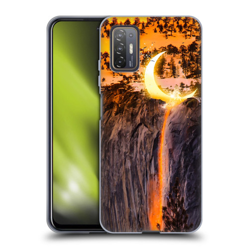 Dave Loblaw Sci-Fi And Surreal Fire Canyon Moon Soft Gel Case for HTC Desire 21 Pro 5G