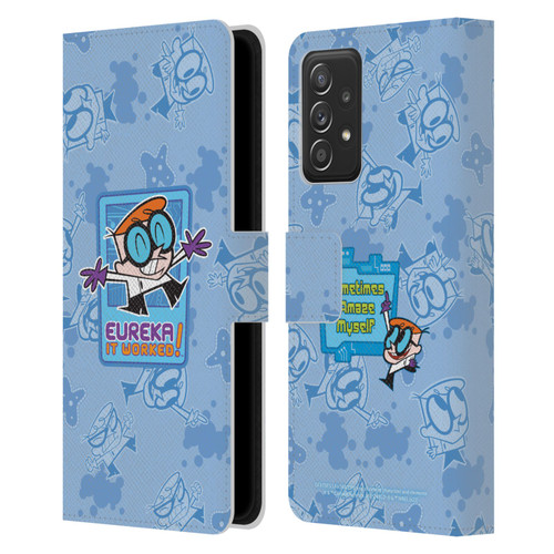Dexter's Laboratory Graphics It Worked Leather Book Wallet Case Cover For Samsung Galaxy A52 / A52s / 5G (2021)