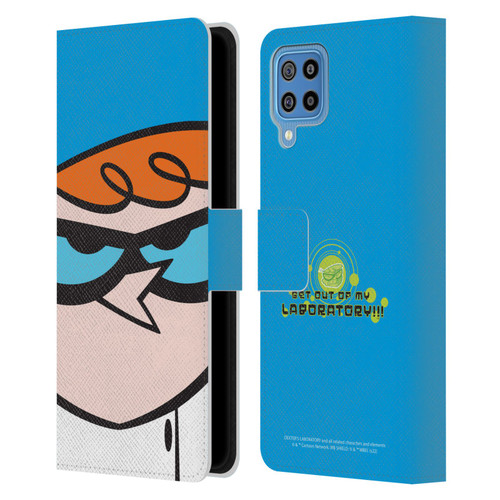 Dexter's Laboratory Graphics Dexter Leather Book Wallet Case Cover For Samsung Galaxy F22 (2021)