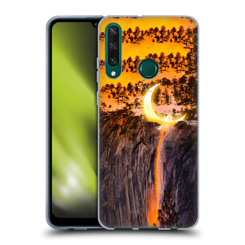 Dave Loblaw Sci-Fi And Surreal Fire Canyon Moon Soft Gel Case for Huawei Y6p