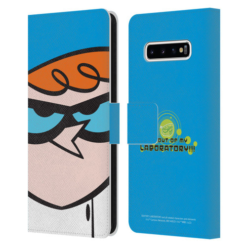 Dexter's Laboratory Graphics Dexter Leather Book Wallet Case Cover For Samsung Galaxy S10+ / S10 Plus