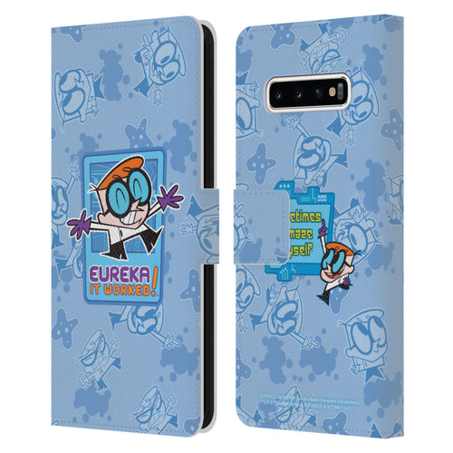 Dexter's Laboratory Graphics It Worked Leather Book Wallet Case Cover For Samsung Galaxy S10+ / S10 Plus