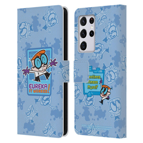 Dexter's Laboratory Graphics It Worked Leather Book Wallet Case Cover For Samsung Galaxy S21 Ultra 5G