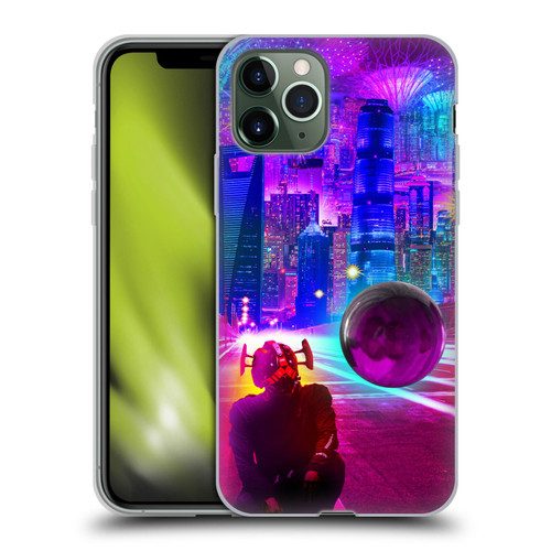 Dave Loblaw Sci-Fi And Surreal Synthwave Street Soft Gel Case for Apple iPhone 11 Pro