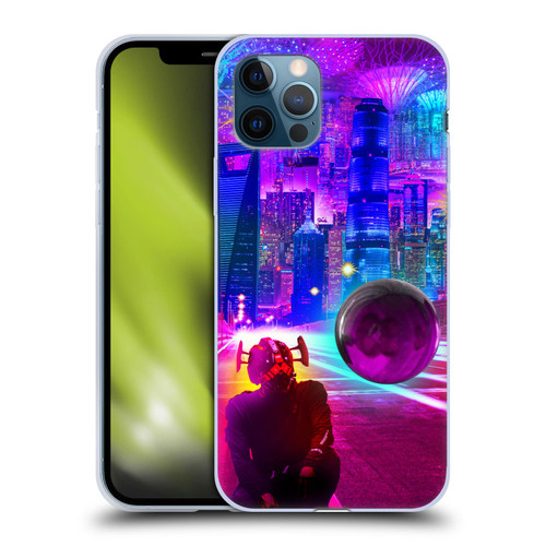 Dave Loblaw Sci-Fi And Surreal Synthwave Street Soft Gel Case for Apple iPhone 12 / iPhone 12 Pro