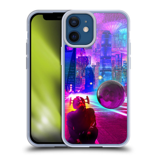 Dave Loblaw Sci-Fi And Surreal Synthwave Street Soft Gel Case for Apple iPhone 12 Mini