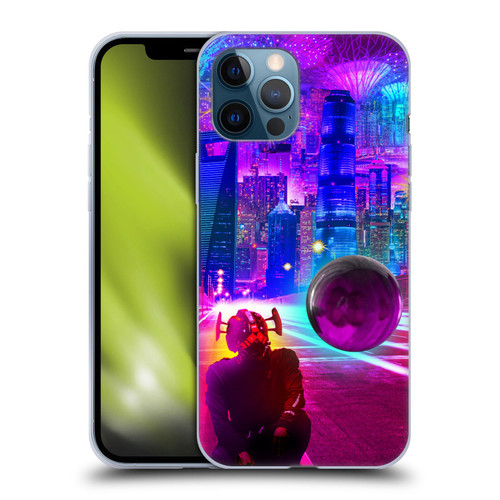 Dave Loblaw Sci-Fi And Surreal Synthwave Street Soft Gel Case for Apple iPhone 12 Pro Max