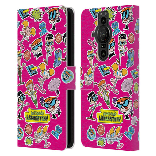 Dexter's Laboratory Graphics Icons Leather Book Wallet Case Cover For Sony Xperia Pro-I