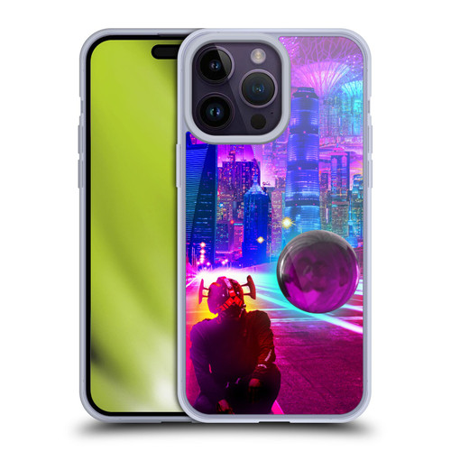 Dave Loblaw Sci-Fi And Surreal Synthwave Street Soft Gel Case for Apple iPhone 14 Pro Max