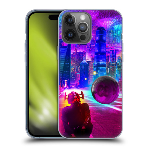 Dave Loblaw Sci-Fi And Surreal Synthwave Street Soft Gel Case for Apple iPhone 14 Pro Max
