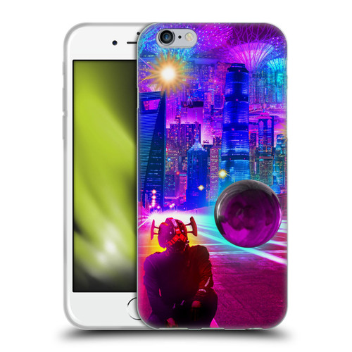 Dave Loblaw Sci-Fi And Surreal Synthwave Street Soft Gel Case for Apple iPhone 6 / iPhone 6s