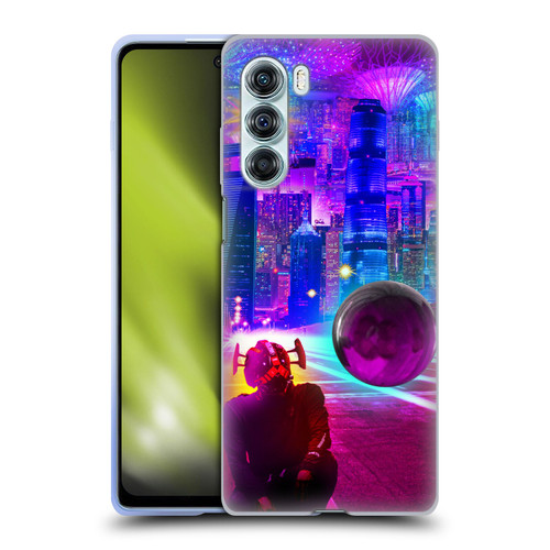 Dave Loblaw Sci-Fi And Surreal Synthwave Street Soft Gel Case for Motorola Edge S30 / Moto G200 5G