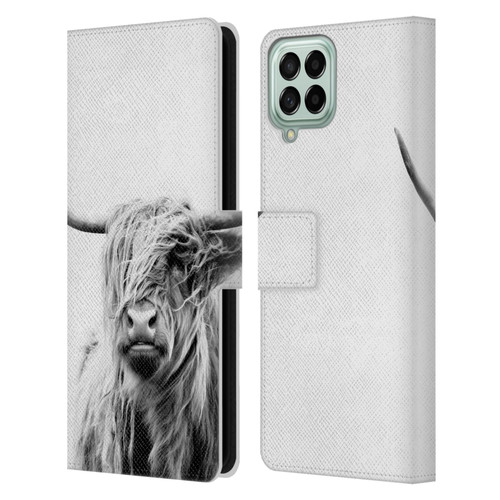 Dorit Fuhg Travel Stories Portrait of a Highland Cow Leather Book Wallet Case Cover For Samsung Galaxy M33 (2022)