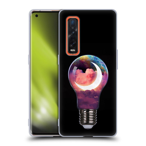 Dave Loblaw Sci-Fi And Surreal Light Bulb Moon Soft Gel Case for OPPO Find X2 Pro 5G