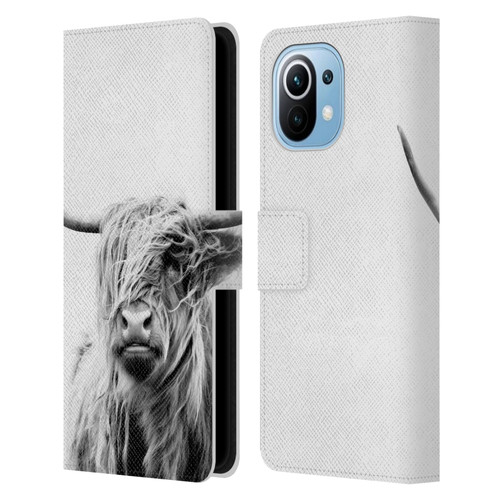 Dorit Fuhg Travel Stories Portrait of a Highland Cow Leather Book Wallet Case Cover For Xiaomi Mi 11