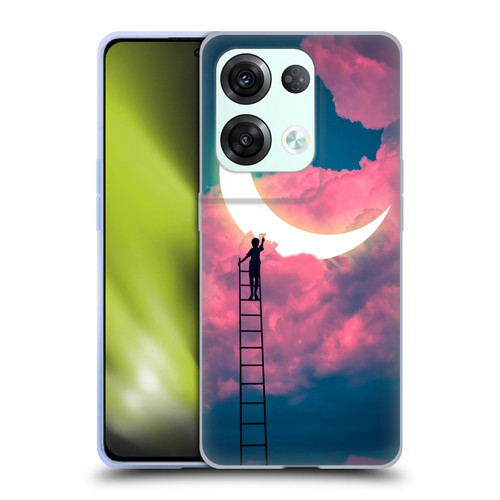 Dave Loblaw Sci-Fi And Surreal Boy Painting Moon Clouds Soft Gel Case for OPPO Reno8 Pro