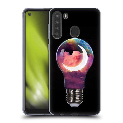 Dave Loblaw Sci-Fi And Surreal Light Bulb Moon Soft Gel Case for Samsung Galaxy A21 (2020)