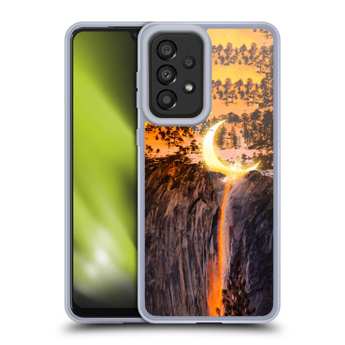 Dave Loblaw Sci-Fi And Surreal Fire Canyon Moon Soft Gel Case for Samsung Galaxy A33 5G (2022)
