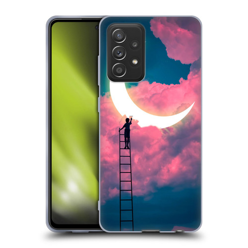Dave Loblaw Sci-Fi And Surreal Boy Painting Moon Clouds Soft Gel Case for Samsung Galaxy A52 / A52s / 5G (2021)