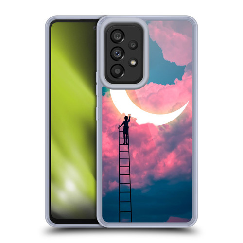 Dave Loblaw Sci-Fi And Surreal Boy Painting Moon Clouds Soft Gel Case for Samsung Galaxy A53 5G (2022)