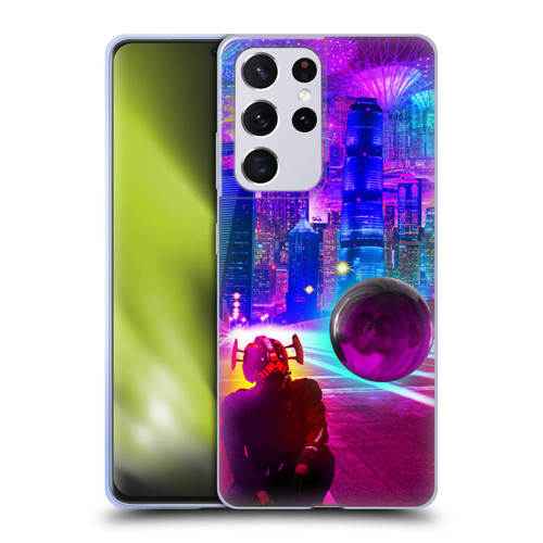 Dave Loblaw Sci-Fi And Surreal Synthwave Street Soft Gel Case for Samsung Galaxy S21 Ultra 5G