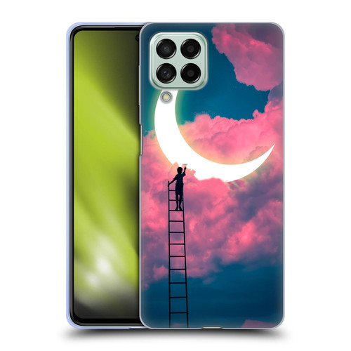 Dave Loblaw Sci-Fi And Surreal Boy Painting Moon Clouds Soft Gel Case for Samsung Galaxy M53 (2022)