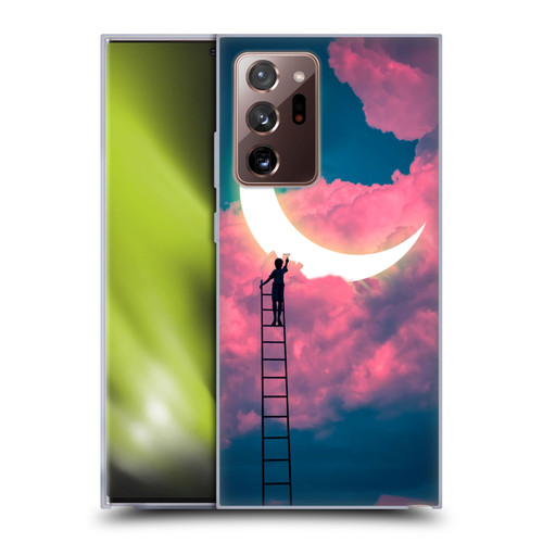 Dave Loblaw Sci-Fi And Surreal Boy Painting Moon Clouds Soft Gel Case for Samsung Galaxy Note20 Ultra / 5G