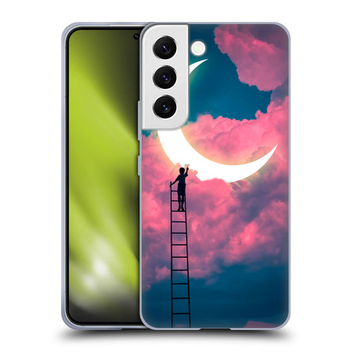 Dave Loblaw Sci-Fi And Surreal Boy Painting Moon Clouds Soft Gel Case for Samsung Galaxy S22 5G