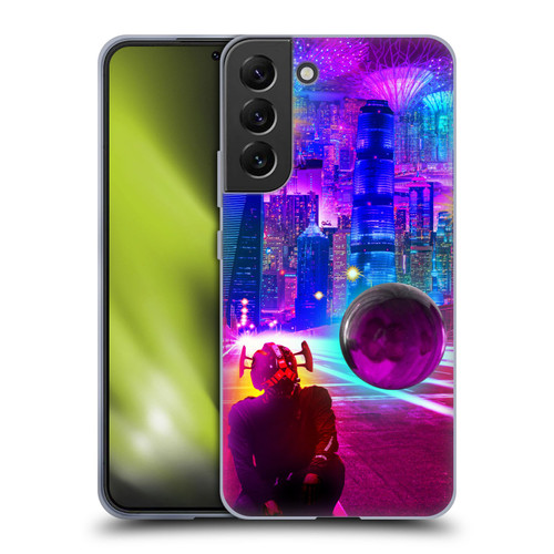 Dave Loblaw Sci-Fi And Surreal Synthwave Street Soft Gel Case for Samsung Galaxy S22+ 5G