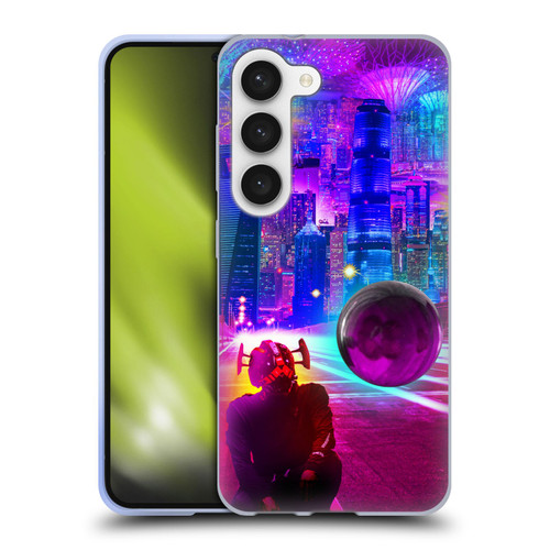 Dave Loblaw Sci-Fi And Surreal Synthwave Street Soft Gel Case for Samsung Galaxy S23 5G