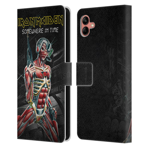 Iron Maiden Album Covers Somewhere Leather Book Wallet Case Cover For Samsung Galaxy A04 (2022)