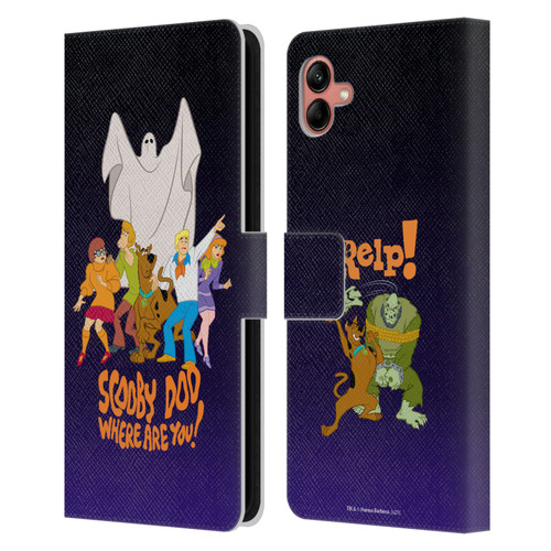 Scooby-Doo Mystery Inc. Where Are You? Leather Book Wallet Case Cover For Samsung Galaxy A04 (2022)
