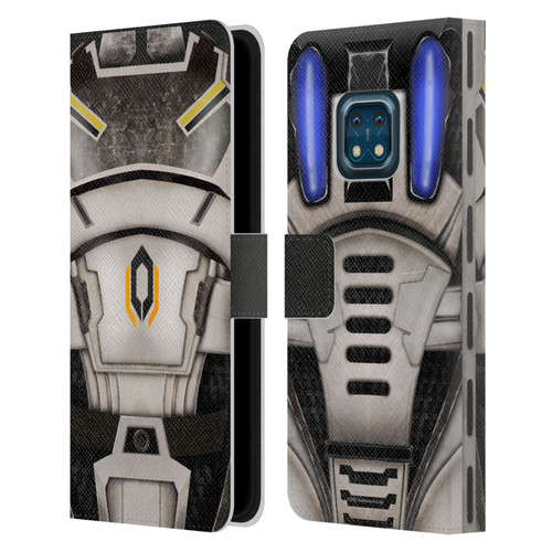 EA Bioware Mass Effect Armor Collection Cerberus Leather Book Wallet Case Cover For Nokia XR20