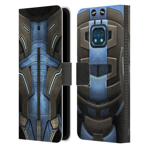 EA Bioware Mass Effect Armor Collection Garrus Vakarian Leather Book Wallet Case Cover For Nokia XR20