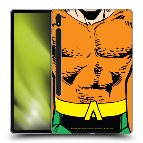 Aquaman DC Comics Logo Uniform Soft Gel Case for Samsung Galaxy Tab S8 Plus