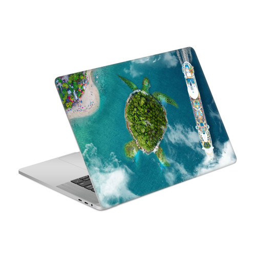 Dave Loblaw Sea Turtle And Cruiseship Vinyl Sticker Skin Decal Cover for Apple MacBook Pro 15.4" A1707/A1990