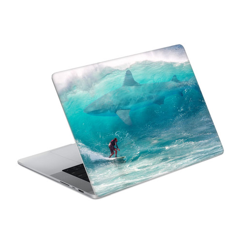 Dave Loblaw Sea Shark Surfer Vinyl Sticker Skin Decal Cover for Apple MacBook Pro 16" A2485 / A3428 / A3429