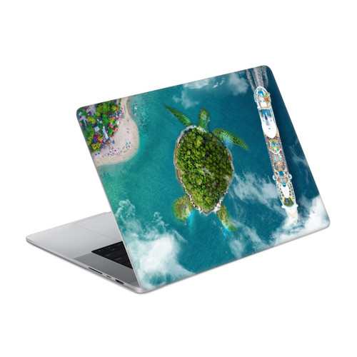 Dave Loblaw Sea Turtle And Cruiseship Vinyl Sticker Skin Decal Cover for Apple MacBook Pro 16" A2485 / A3428 / A3429