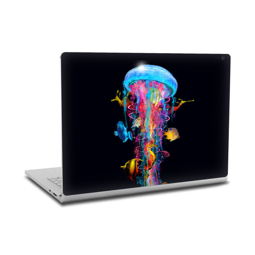 Dave Loblaw Underwater Eletric Jellyfish 2 Vinyl Sticker Skin Decal Cover for Microsoft Surface Book 2