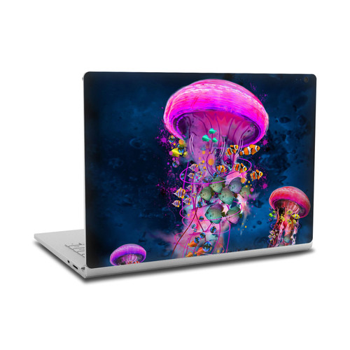 Dave Loblaw Underwater Pink Jellyfish Vinyl Sticker Skin Decal Cover for Microsoft Surface Book 2