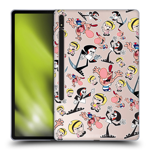 The Grim Adventures of Billy & Mandy Graphics Icons Soft Gel Case for Samsung Galaxy Tab S8 Plus