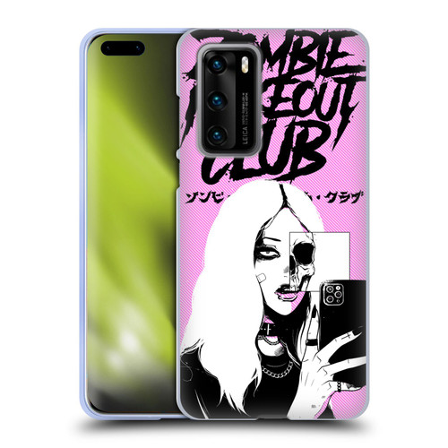 Zombie Makeout Club Art Selfie Skull Soft Gel Case for Huawei P40 5G