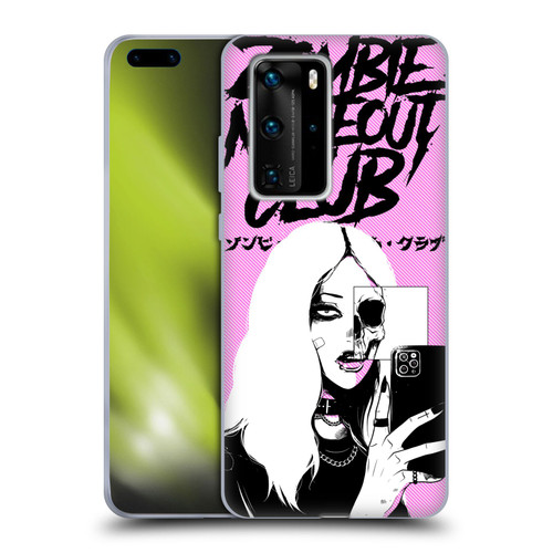 Zombie Makeout Club Art Selfie Skull Soft Gel Case for Huawei P40 Pro / P40 Pro Plus 5G