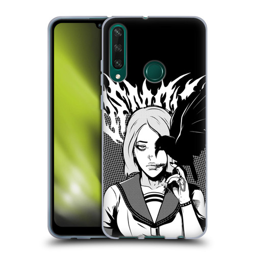 Zombie Makeout Club Art Crow Soft Gel Case for Huawei Y6p