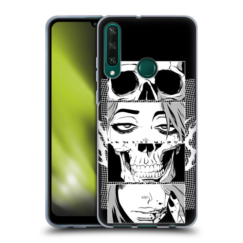 Zombie Makeout Club Art Skull Collage Soft Gel Case for Huawei Y6p