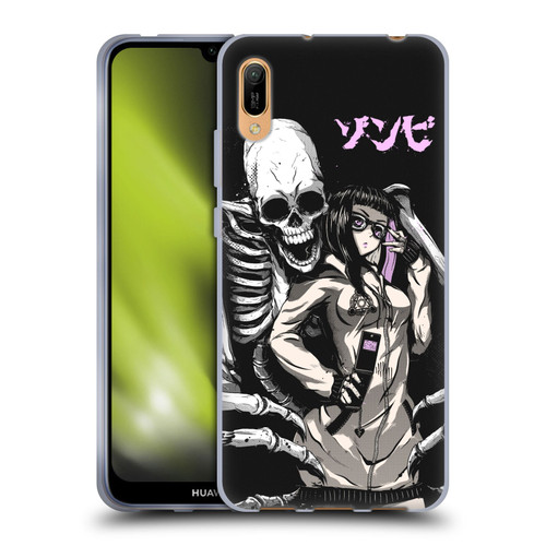 Zombie Makeout Club Art Stop Drop Selfie Soft Gel Case for Huawei Y6 Pro (2019)