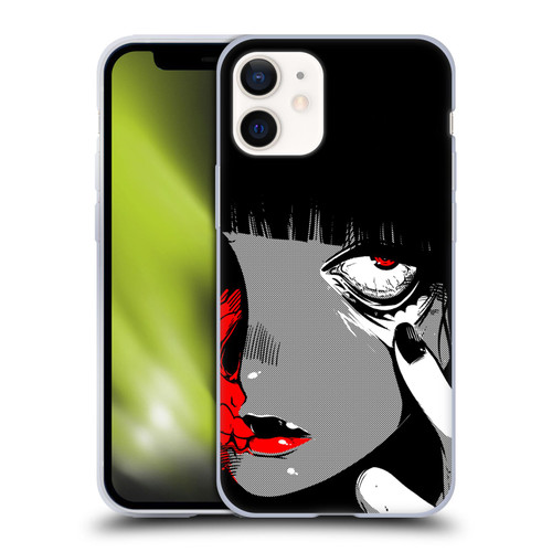 Zombie Makeout Club Art Eye Soft Gel Case for Apple iPhone 12 Mini