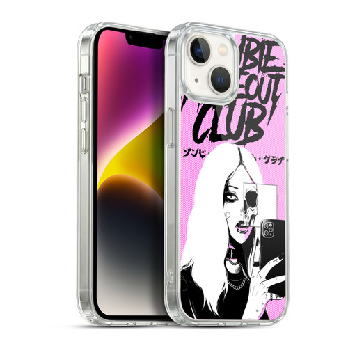 Zombie Makeout Club Art Selfie Skull Soft Gel Case for Apple iPhone 14