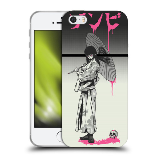 Zombie Makeout Club Art Chance Of Rain Soft Gel Case for Apple iPhone 5 / 5s / iPhone SE 2016